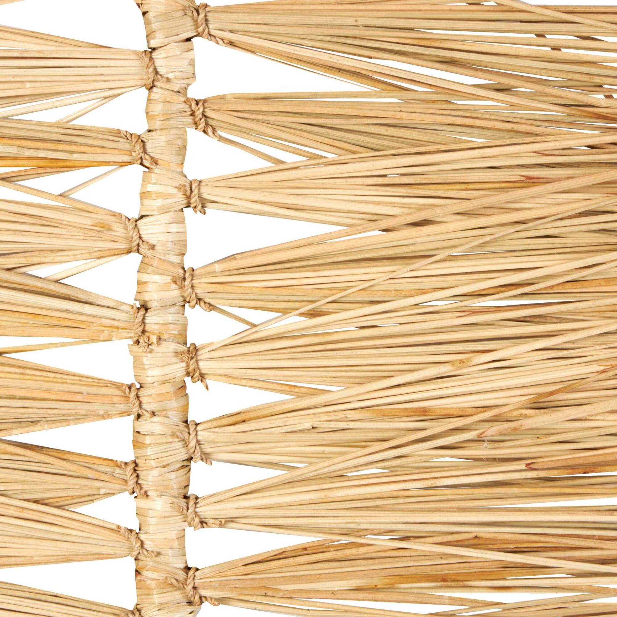 79" Light Brown Bamboo Wood Handmade Palm Leaves, 3ct.